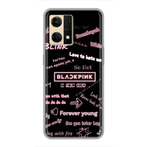 Чехлы с картинкой для Oppo Reno7 4G (Стиль блэкпинг)