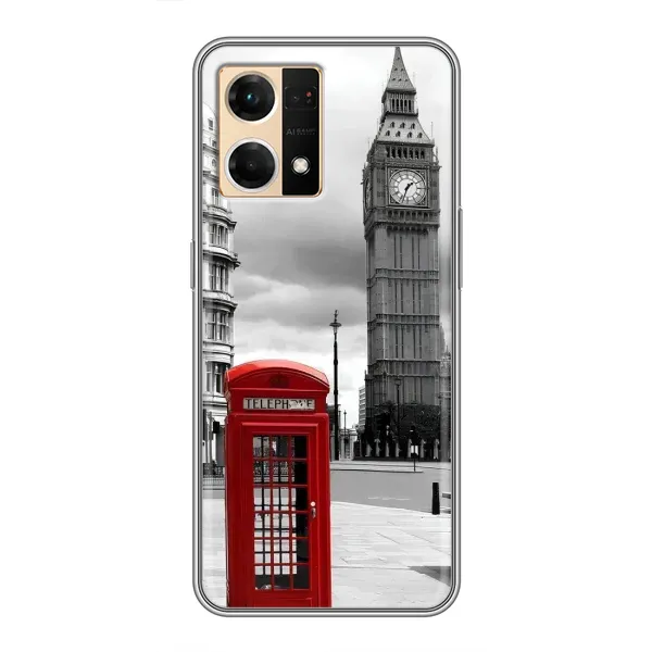 Чехол с рисунком «TELEPHONE» для OPPO Reno7 4G