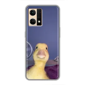 Бампер з принтом Меми для Oppo Reno7 4G (Качка)