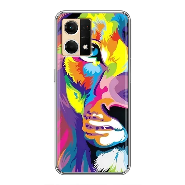 Чехол с рисунком «Яркий Лев» для OPPO Reno7 4G Чехол с рисунком «Яркий Лев» для OPPO Reno7 4G