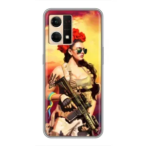 ЗСУ Чехлы (TPU) для Oppo Reno7 4G (Женщина солдат)
