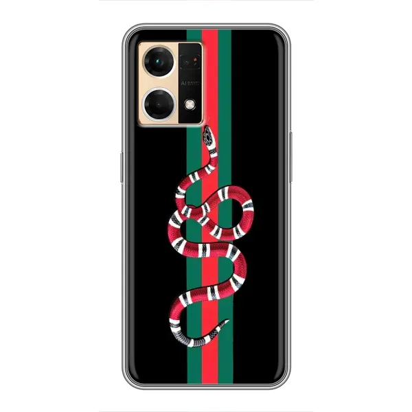 Чехол с рисунком «Змей Гуччи» для OPPO Reno7 4G Чехол с рисунком «Змей Гуччи» для OPPO Reno7 4G