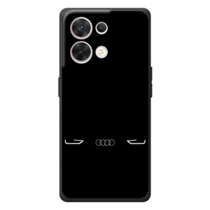 Силиконовый бампер с картинкой машины на OPPO Reno 8 5G (Силует Audi)