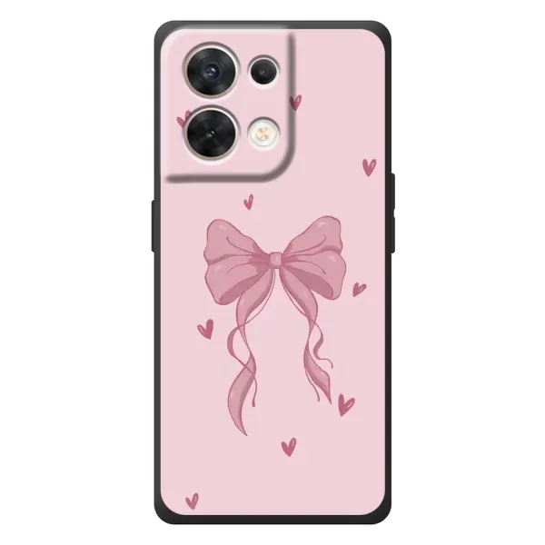Чехол с рисунком «Бант на розовом» для OPPO Reno 8 5G Чехол с рисунком «Бант на розовом» для OPPO Reno 8 5G