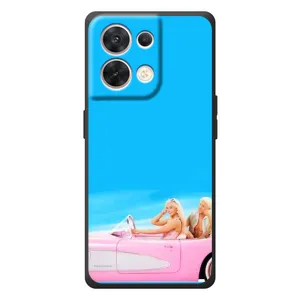 Силиконовый Чехол Барби Фильм на OPPO Reno 8 5G (Барби и Кен)