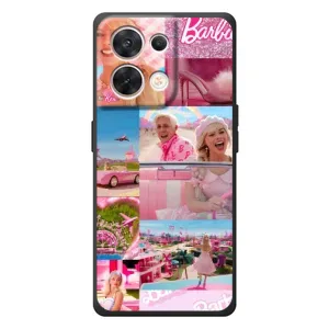 Силиконовый Чехол Барби Фильм на OPPO Reno 8 5G (Барби стиль)