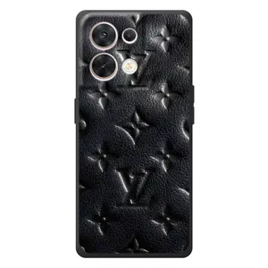 Текстурний Чохол Louis Vuitton для ОРО  Рєnо 8 5G (Чорний ЛВ)