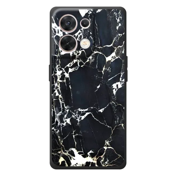 Чехол с рисунком «Чёрный мрамор» для OPPO Reno 8 5G Чехол с рисунком «Чёрный мрамор» для OPPO Reno 8 5G
