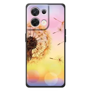 Силиконовый Чехол с одуванчиками на OPPO Reno 8 5G (Цветок-одуванчик)