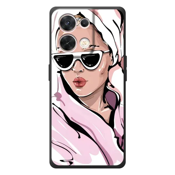 Чехол с рисунком «Девушка в халате» для OPPO Reno 8 5G Чехол с рисунком «Девушка в халате» для OPPO Reno 8 5G