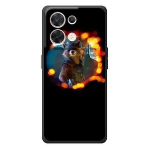Чехол с рисунком «Енот Ракета» для OPPO Reno 8 5G