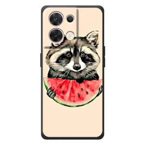 Силиконовый Чехол с Енотами на OPPO Reno 8 5G (Енот)