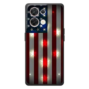Чехол Флаг USA для OPPO Reno 8 5G (Флаг США 2)