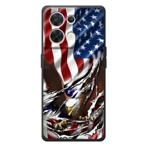 Чехол Флаг USA для OPPO Reno 8 5G (Флаг USA)