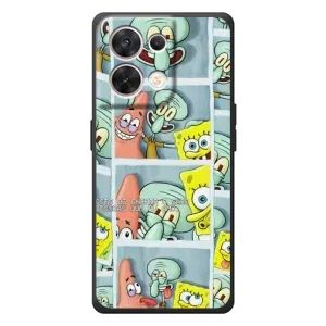 Силиконовый чехол Спанч Боб на ОПО Reno 8 5G (Фото-БоБ)