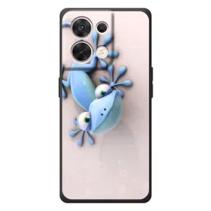 Чехлы с изображением разных животных для OPPO Reno 8 5G (Геккон)