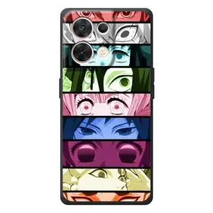 Силіконові чохлі з очіма Anime для ОРО Рєnо 8 5G (Очі Хашира)