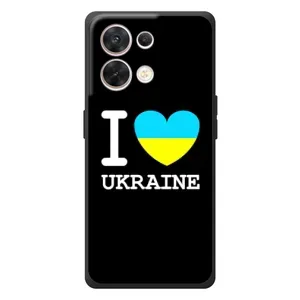Чехол с Украинской символикой на ОПО Reno 8 5G (I Love Ukraine)