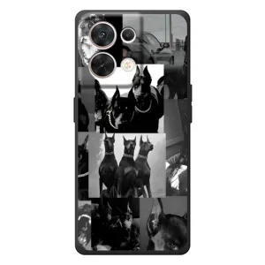 Чехол ДОБЕРМАН для OPPO Reno 8 5G (Коллаж Доберман)