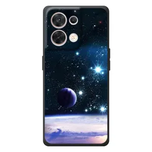 Чехол (ТПУ) с планетами на OPPO Reno 8 5G (Космический вид)