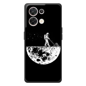 Силиконовый Чехол с принтом "Космонавты" на OPPO Reno 8 5G (Космонавт)