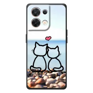 Силіконові Чохли Коханій людині для OPPO Reno 8 5G (Котейки)