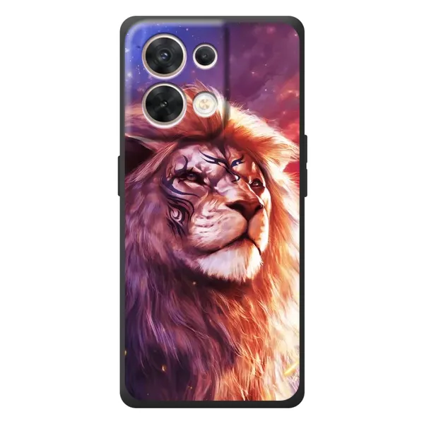 Чехол с рисунком «Красочный ЛЕВ» для OPPO Reno 8 5G Чехол с рисунком «Красочный ЛЕВ» для OPPO Reno 8 5G