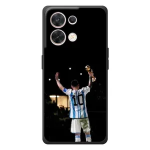Чехлы Лео Месси Аргентина для OPPO Reno 8 5G (Лео Чемпион)