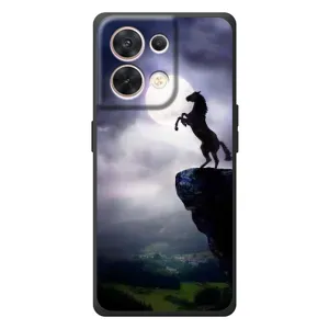 Чехлы с изображением разных животных для OPPO Reno 8 5G (Лошадь)