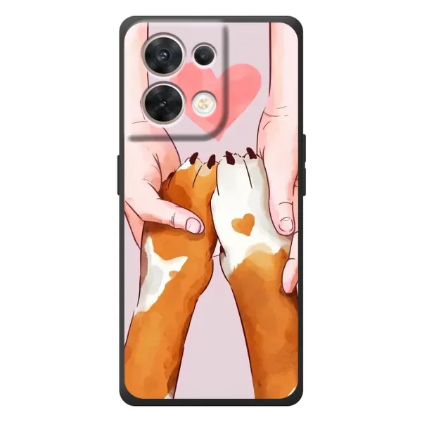 Чехол с рисунком «Любовь к собакам» для OPPO Reno 8 5G Чехол с рисунком «Любовь к собакам» для OPPO Reno 8 5G