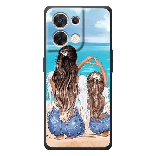 Чехол с рисунком «Мама и дочь» для OPPO Reno 8 5G Чехол с рисунком «Мама и дочь» для OPPO Reno 8 5G