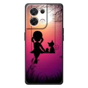Девчачий Чехол для OPPO Reno 8 5G (На качели)