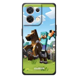 Чохли для OPPO Reno 8 5G (Персонажі МайнКрафт) (На коні)