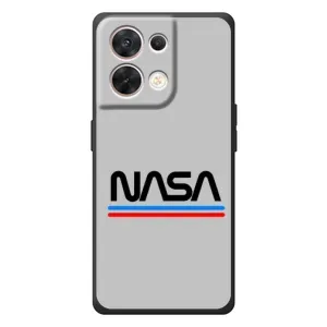Силиконовый бампер с принтом "Наса" на OPPO Reno 8 5G (Наса)