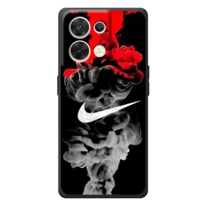 Силіконовый Чохол на OPPO Reno 8 5G з картинкою НАЙК (Nike дим)