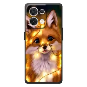 Чехол с Лисичкой для OPPO Reno 8 5G (Новогодний лисенок)