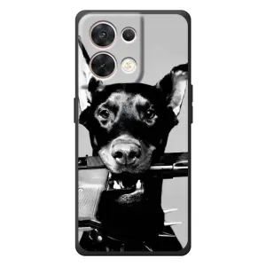 Чехол ДОБЕРМАН для OPPO Reno 8 5G (Опасный доберман)