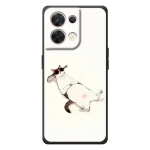 Чехол на тематику: Коты для OPPO Reno 8 5G (Отдых)