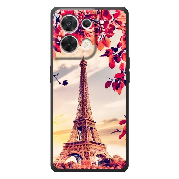 Чехол с рисунком «Paris photo» для OPPO Reno 8 5G