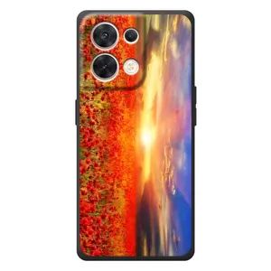 Чехлы с картинкой (Тюльпаны) на ОПО Reno 8 5G (Поле тюльпанов)
