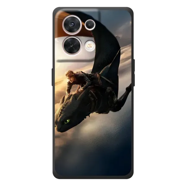 Чехол с рисунком «Полет Беззубика» для OPPO Reno 8 5G Чехол с рисунком «Полет Беззубика» для OPPO Reno 8 5G