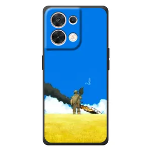 Чехлы на военную тематику для OPPO Reno 8 5G (Попадание)