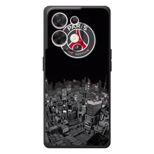 Силиконовые Чехлы принт Футбол на OPPO Reno 8 5G (PSG)