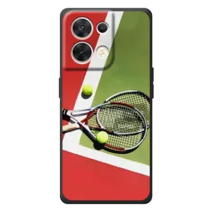 Чехлы с принтом Спортивная тематика для OPPO Reno 8 5G (Ракетки теннис)