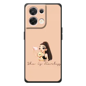 Силіконовый Чохол на OPPO Reno 8 5G з картинкой Модных девушек (З собакою)