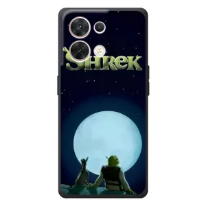 Печатный чехол с принтом Шрек для OPPO Reno 8 5G (Шрек на луне)
