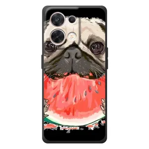 Чехол (ТПУ) Милые собачки для OPPO Reno 8 5G (Смешной Мопс)