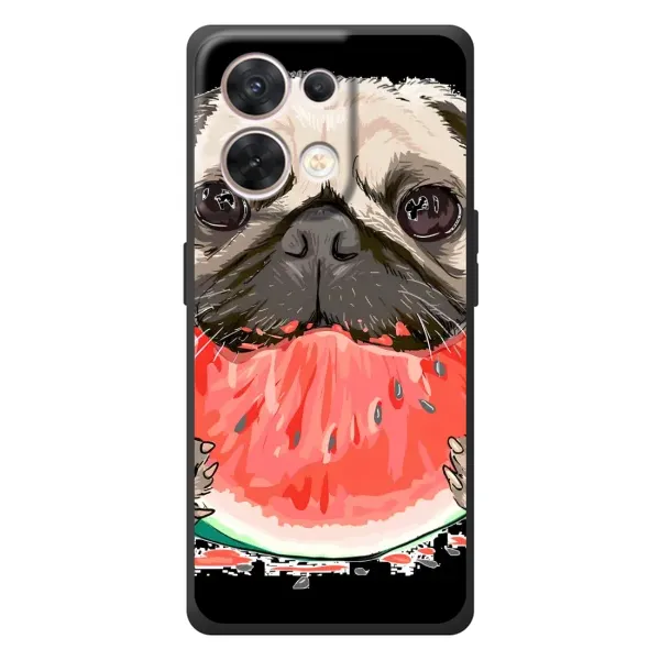 Чехол с рисунком «Смешной Мопс» для OPPO Reno 8 5G Чехол с рисунком «Смешной Мопс» для OPPO Reno 8 5G