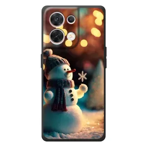 Чехлы на Новый Год OPPO Reno 8 5G (Снеговик праздничный)