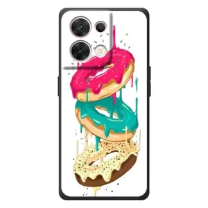 Чехол с изображением вкусной еды для OPPO Reno 8 5G (Сочные пончики)